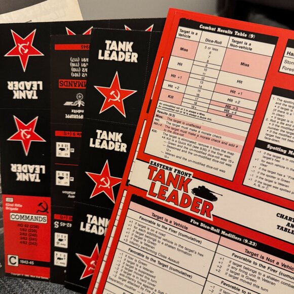 Eastern Front Tank Leader (open, mostly unpunched) West End Games - Picture 11 of 16